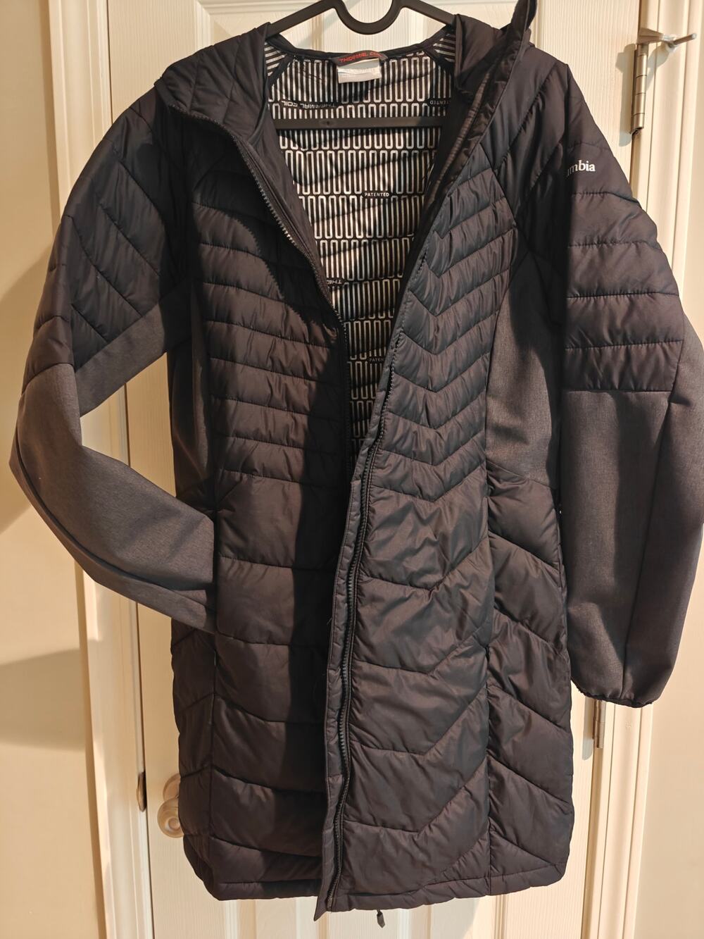 Columbia Oyanta Trail Long Hybrid Thermal Coil Hooded Jacket Coat Like New